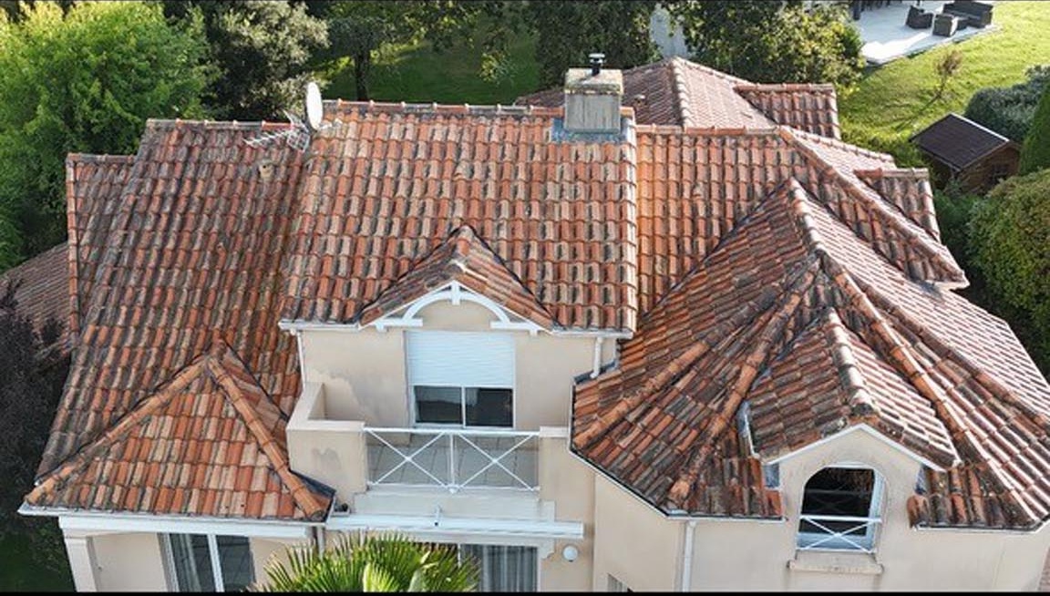 Demoussage toiture Avant 2